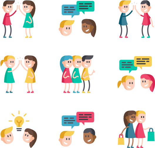 Friendship 50 Icons - Number (600x564), Png Download