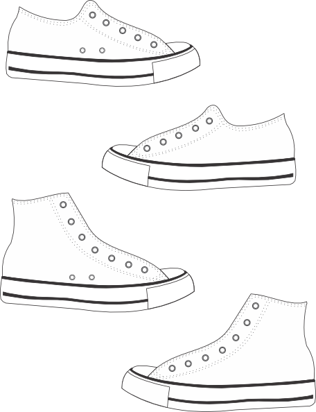 Canvas Shoes Clip Art At Clker Com Vector Clip Art Shoe Full Size Png Download Seekpng