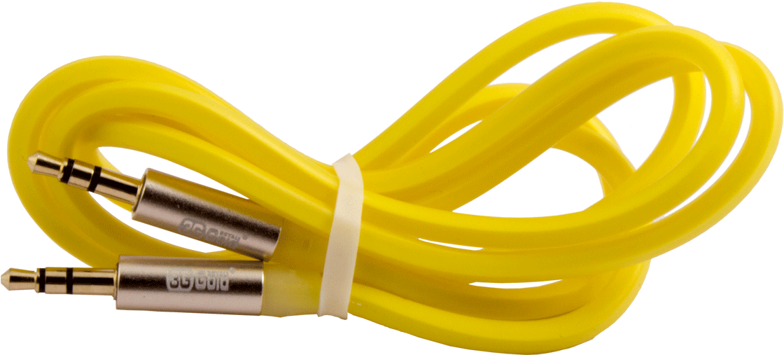 Aux Radium Cable - Gold (1280x854), Png Download