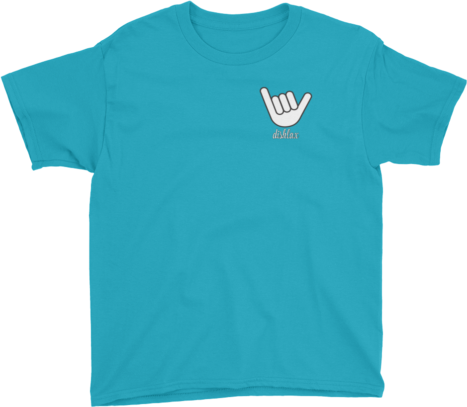 Youth Hang Loose Lacrosse Tee Teal/pink - Marrs Green Shirt (1000x1000), Png Download