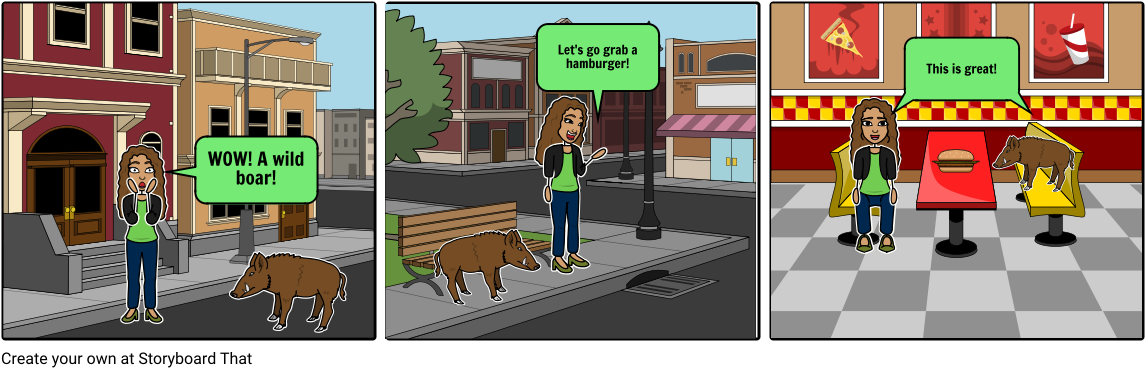 Boar - Comics (1164x385), Png Download