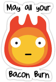 "howls Moving Cashowls Moving Castle Calcifer May All - Redbubble Howls Moving Castle - Calcifer - May All (375x360), Png Download
