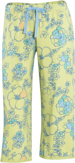 Lace Trim Sleep Crop Pant - Pajamas (570x570), Png Download