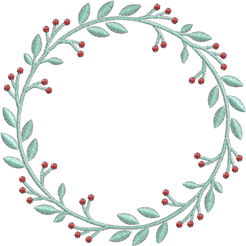 Moldura Frutinhos - Embroidery (600x600), Png Download