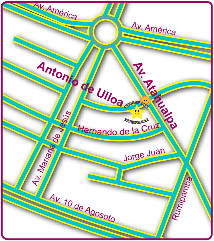 C - D - I - Estrellitas Del Futuro - Quito - Ecuador - Map (747x842), Png Download