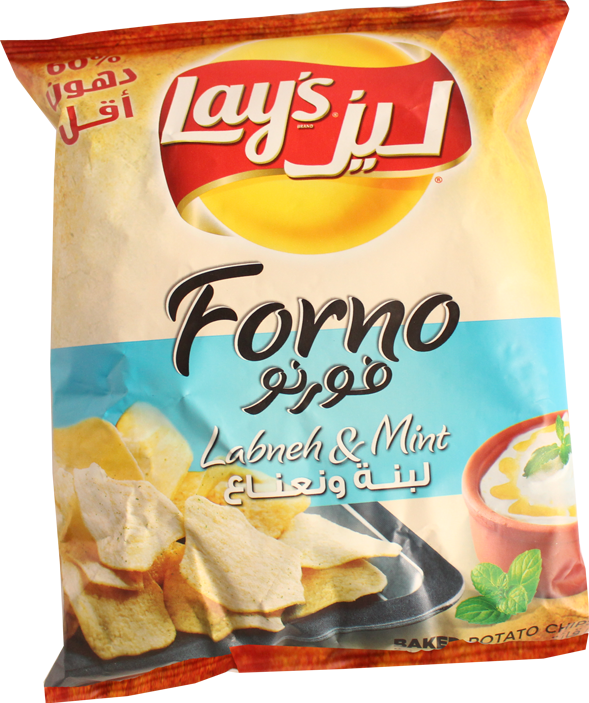 Lays Forno Labneh And Mint 43g - Lay's (589x703), Png Download