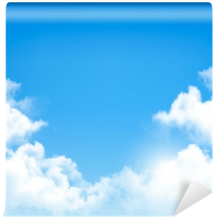 Background With Blue Sky And Clouds - Vector Graphics (400x400), Png Download