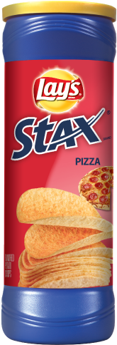 Lay's Stax® Pizza Flavored Potato Crisps - Lays Stax Sour Cream (334x483), Png Download