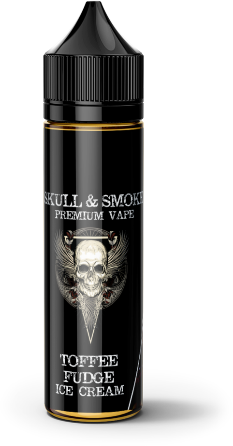 Skull & Smoke Toffee Fudge Ice Cream E-liquid - Electronic Cigarette Aerosol And Liquid (580x994), Png Download