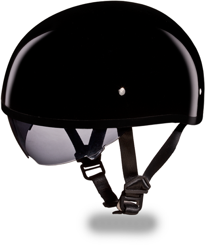 T Skull Cap Motorcycle Helmet With Inner Retractable - Motorcycle Helmet (1000x1000), Png Download