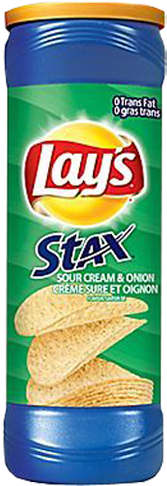 Lays Stax - Lay's Stax Sour Cream And Onion (500x500), Png Download