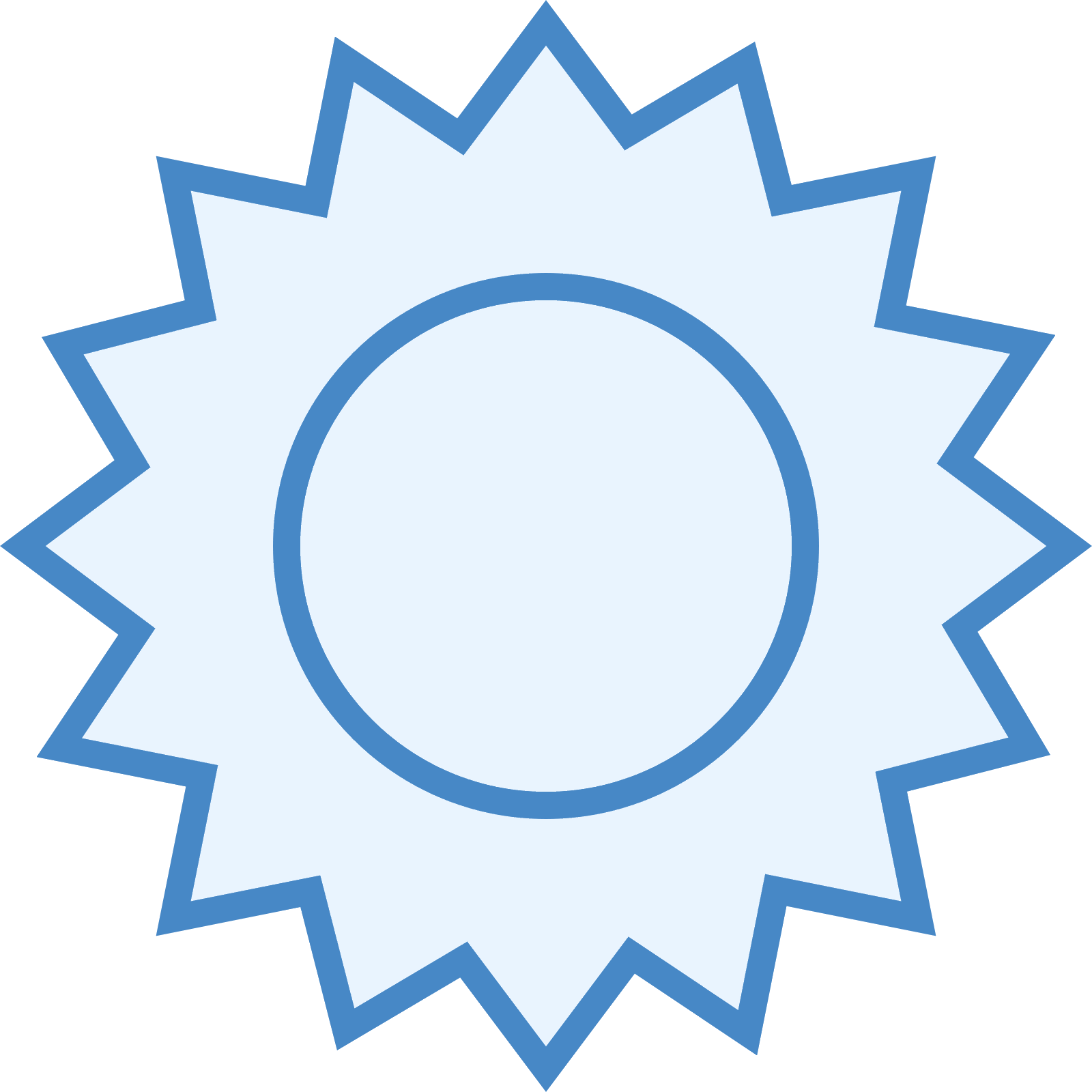 This Icon Has A Pentagon Shape On The Outside, Except - Circle (1600x1600), Png Download