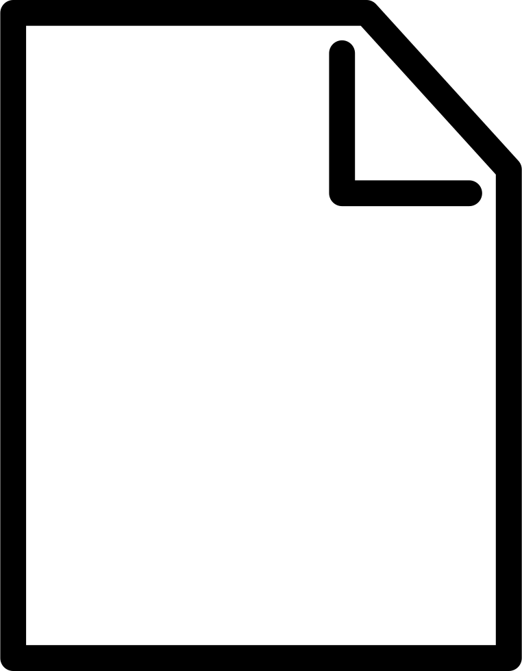 Blank Page Comments - New File Icon Png (762x980), Png Download