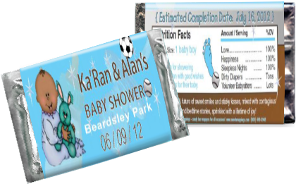 Blue Sparkle Baby Shower - Book Cover (444x283), Png Download