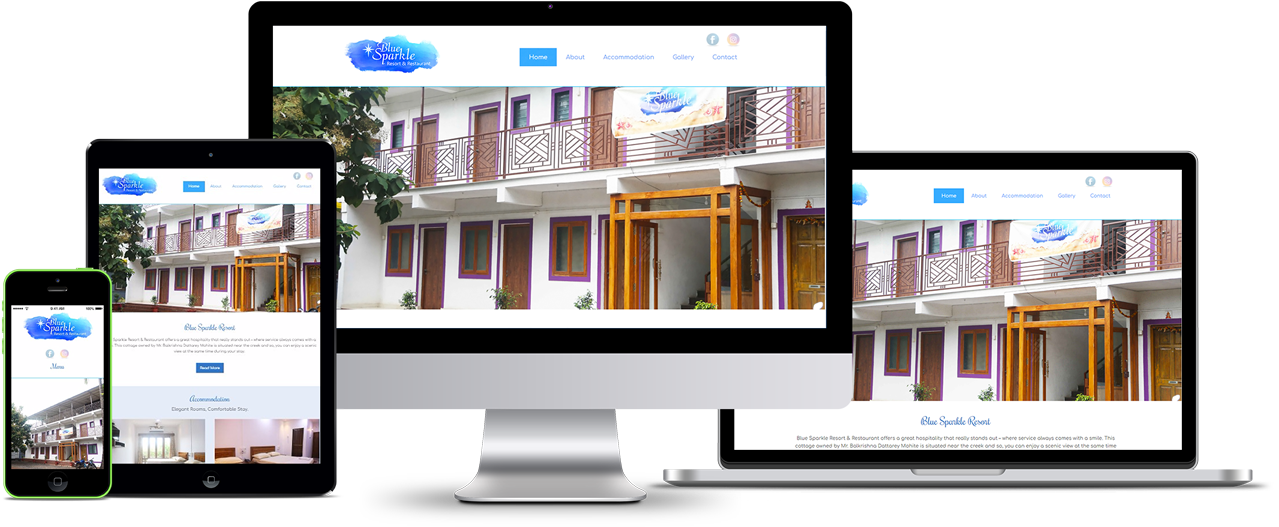 Blue Sparkle Website Development - Web Design (1380x720), Png Download