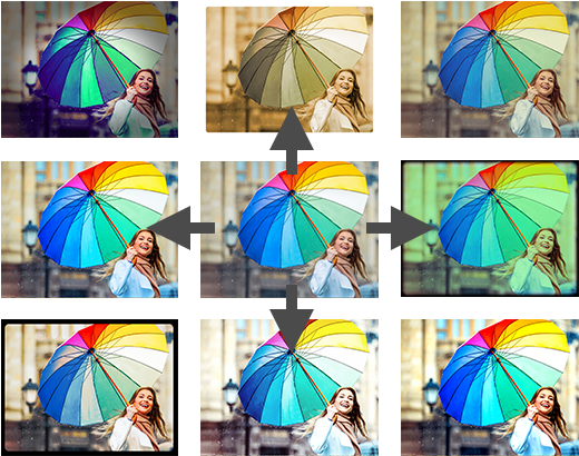 New Layer Filters - Gold (540x409), Png Download