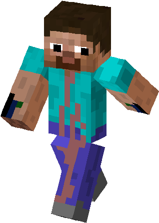 Funny Steve Minecraft - Minecraft Green Knight Png (317x453), Png Download