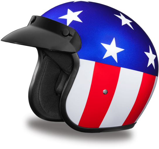 Helmet Motorcycle Capitão America (600x600), Png Download