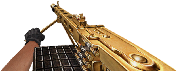 Mg3gold Viewmodel - Counter-strike Online (640x258), Png Download