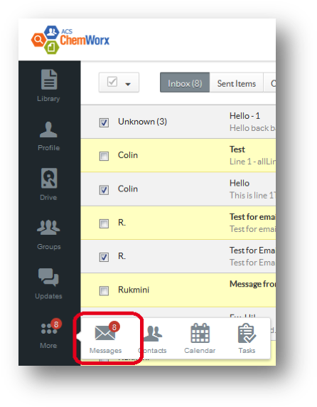 Check The Box To The Left Of The Email(s) You Want - Message (459x585), Png Download