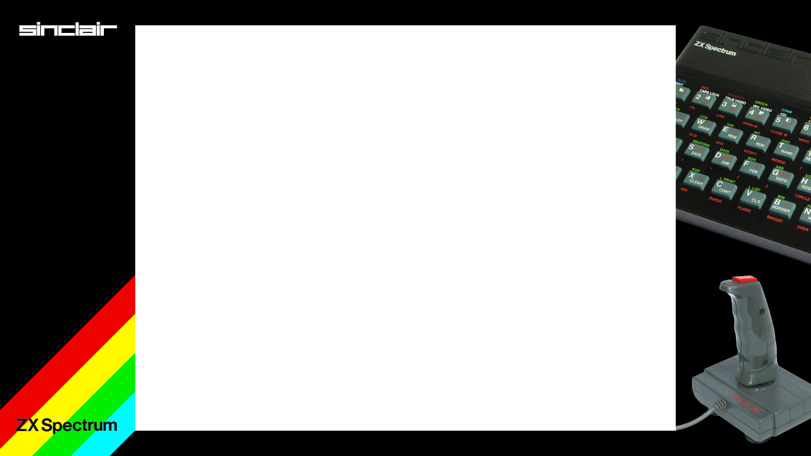 Older Borders Created For Retroarch On The Ps3, These - Sinclair Zx Spectrum (1600x900), Png Download