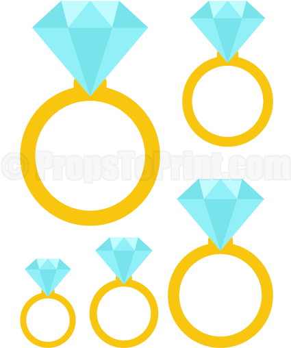 Free Printable Photo Booth Prop Templates Including - Printable Photo Booth Props Ring (458x593), Png Download