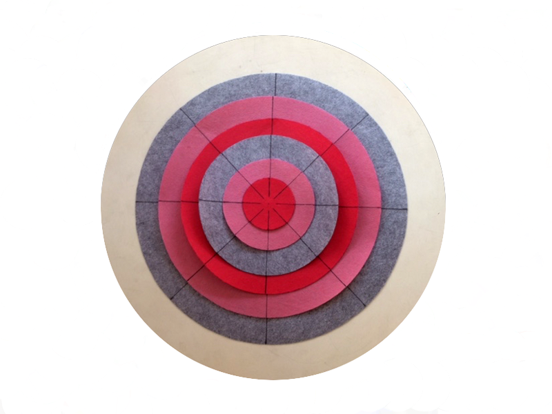 Reference To The Cut Sectors Into The Fabric Circles - Circle (800x600), Png Download