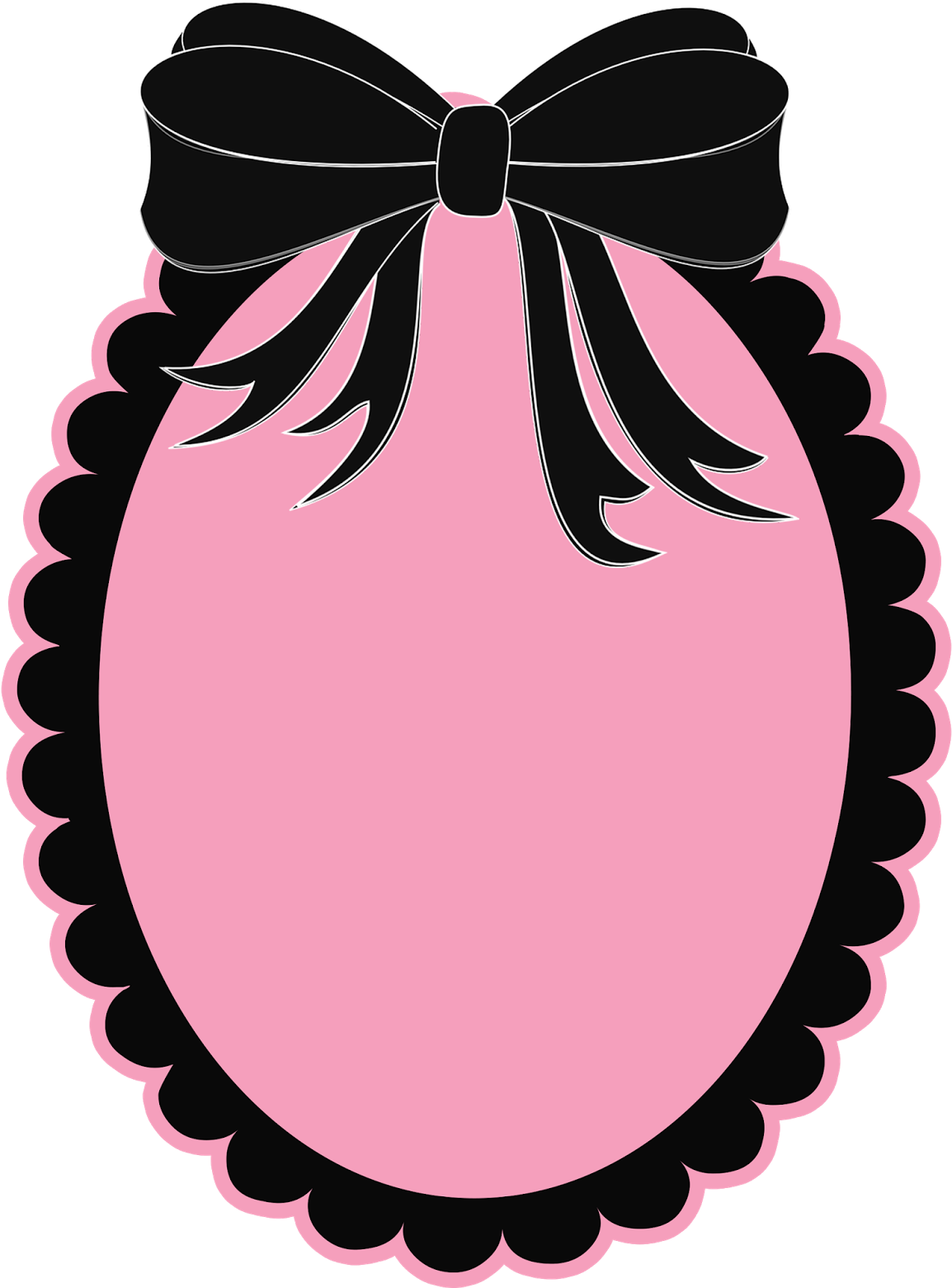 Cantinho Do Blog, Imagem Festa, Desenhos Fofinhos, - Black Bow Clip Art (1334x1600), Png Download