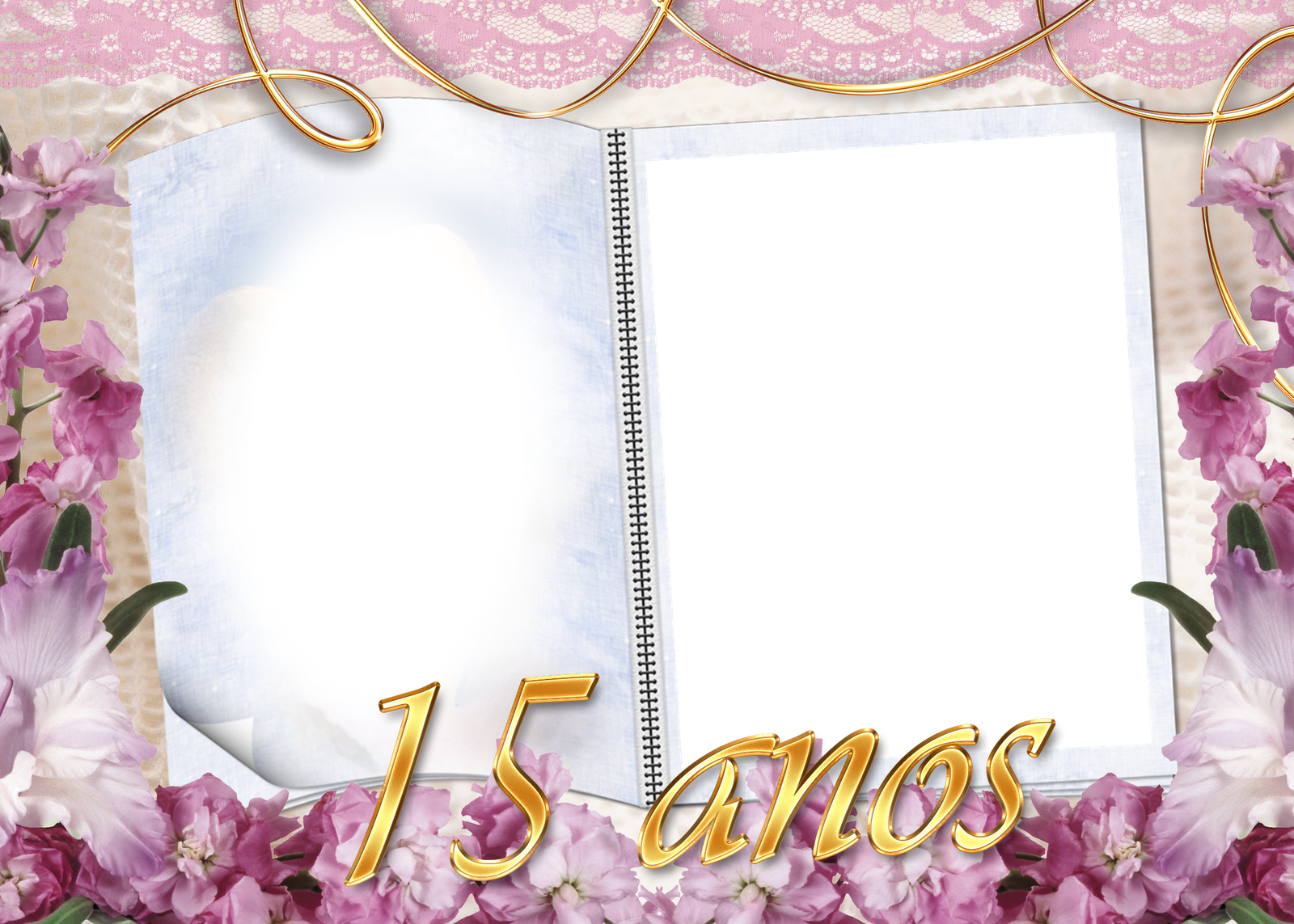 Molduras Convite Batizado - Molduras 15 Anos Png (1600x1143), Png Download