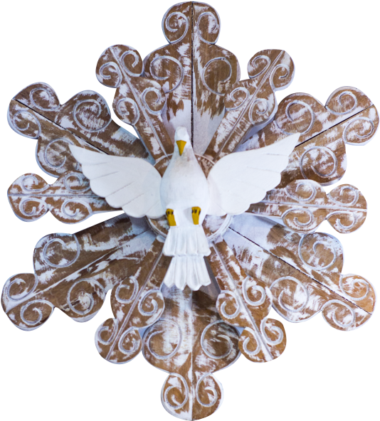 Espirito Santo Para Painel Batizado Mod Ii - Artificial Flower (562x1000), Png Download