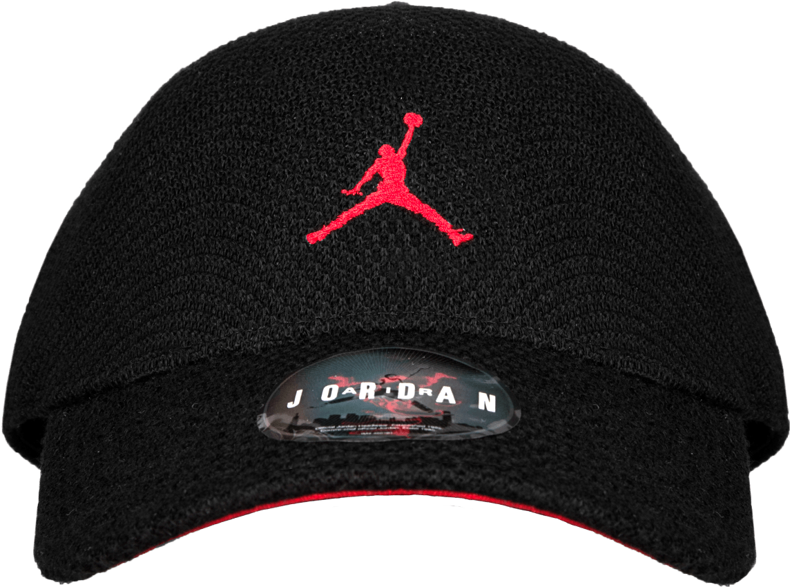 Jumpman Knit Flex Cap Black/red - Air Jordan (2000x2000), Png Download