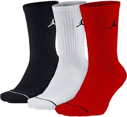 jumpman crew socks