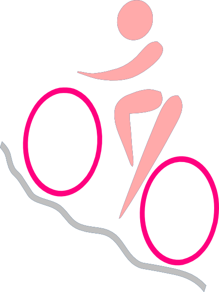 Girl On Bike Silhouette - Bicycle (450x600), Png Download