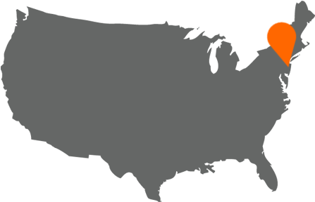 Right - Usa Map Los Angeles Png (450x550), Png Download