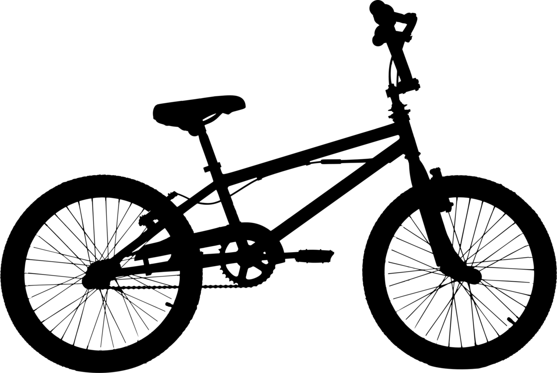 High Fidelity Bicycle Silhouette - Bmx Bikes (1000x671), Png Download