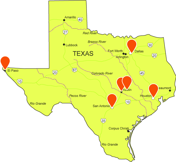 Find A Classroom - White Texas Shape (598x551), Png Download