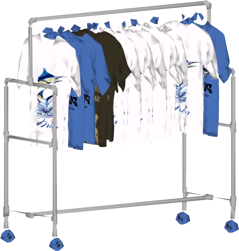 Hanging T-shirt Rack - Clothes Hanger (821x821), Png Download