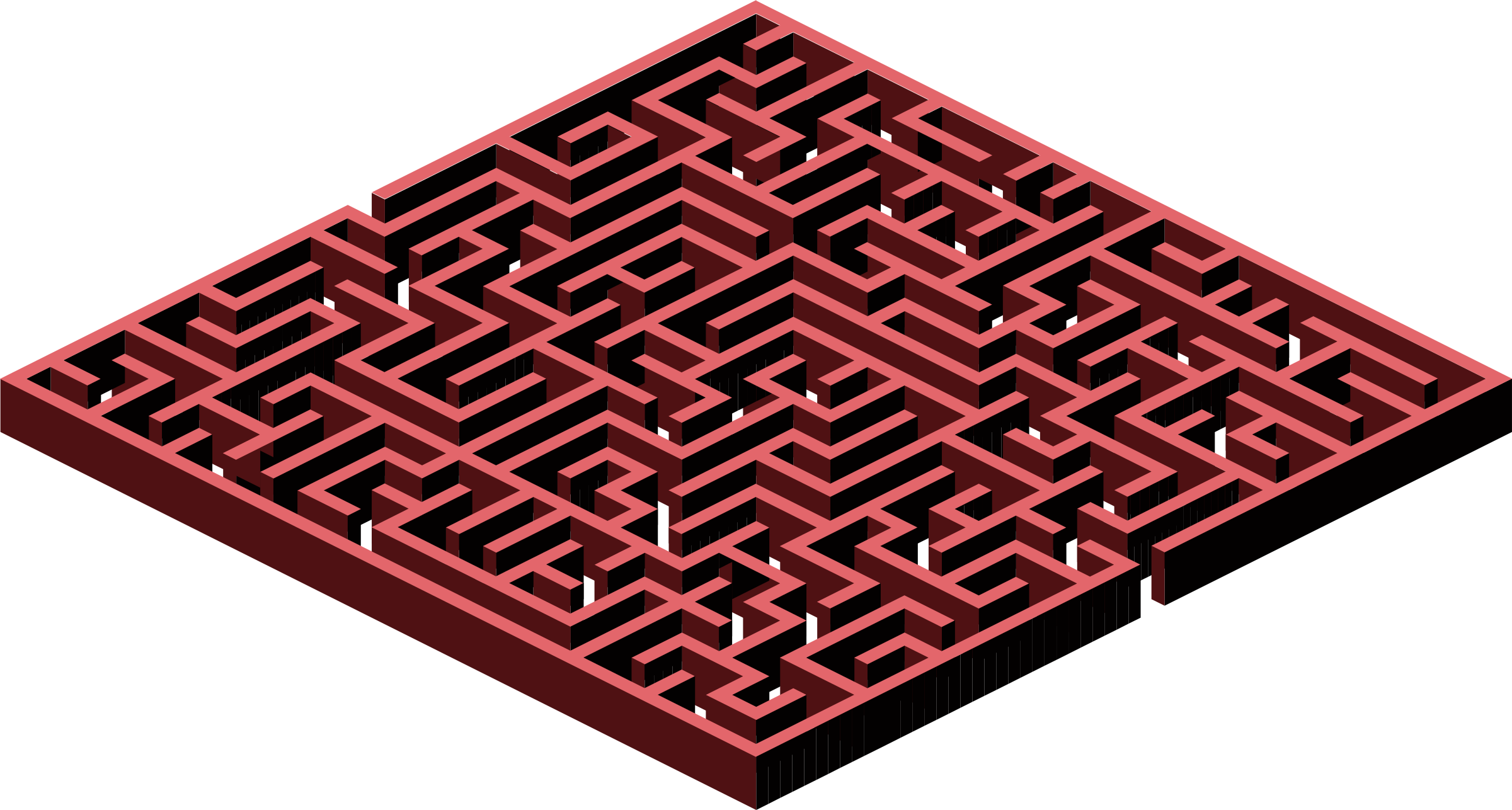 Big Image - Labyrinth Clip Art (2400x1286), Png Download