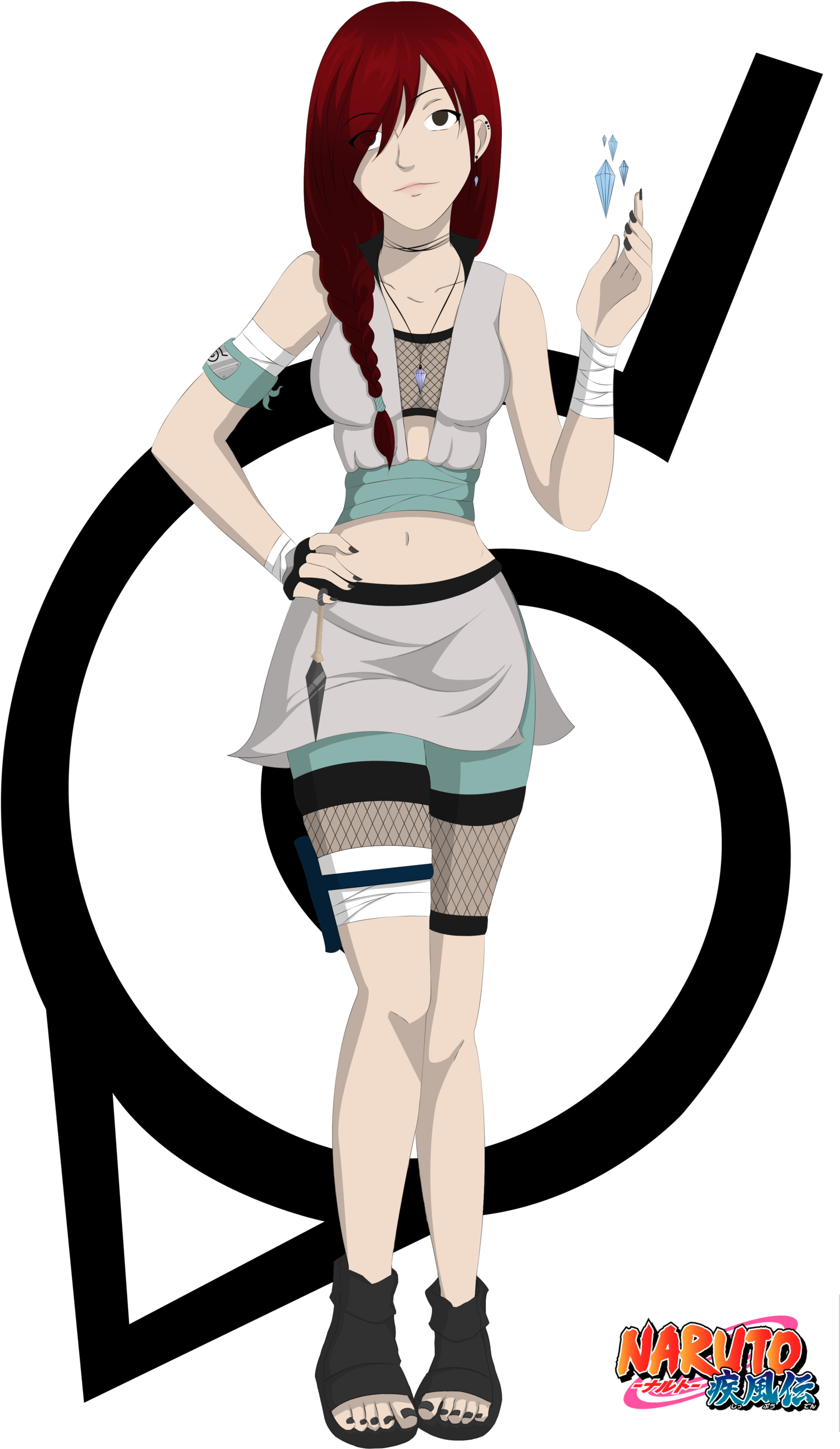 Naruto Pain Clipart Design - Naruto Shippuden Oc Female (1600x2667), Png Download