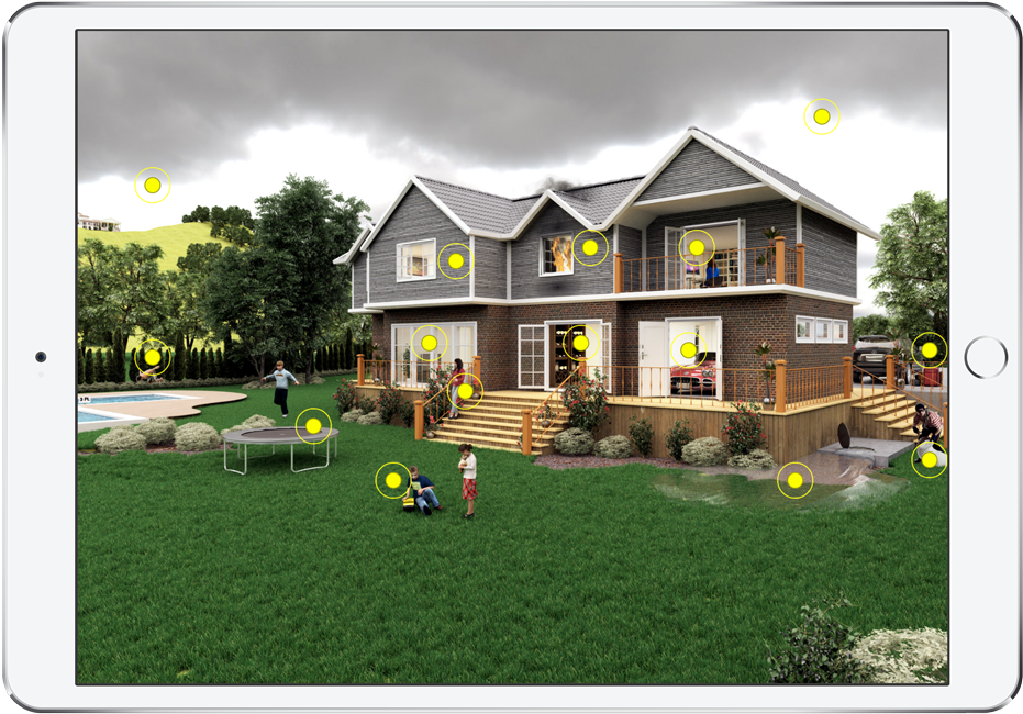 Ipad Pro 10 5 Mockup - Blurred Home (1000x730), Png Download