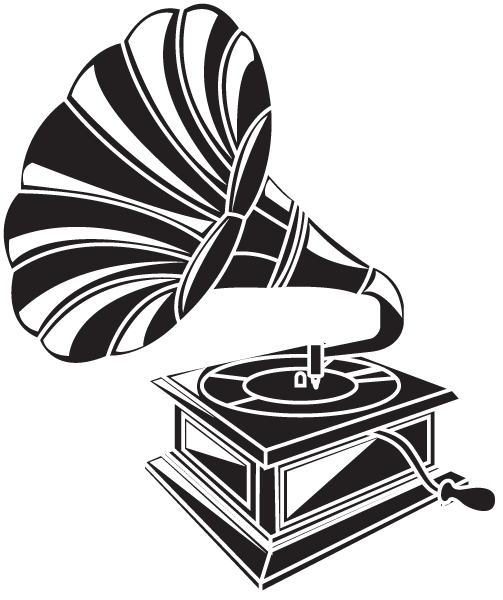 Gramophone Vector (503x600), Png Download