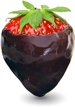 Dark Chocolate Fondue - York Wallcoverings Rmk2227hk Roommates Strawberry Magic (288x426), Png Download