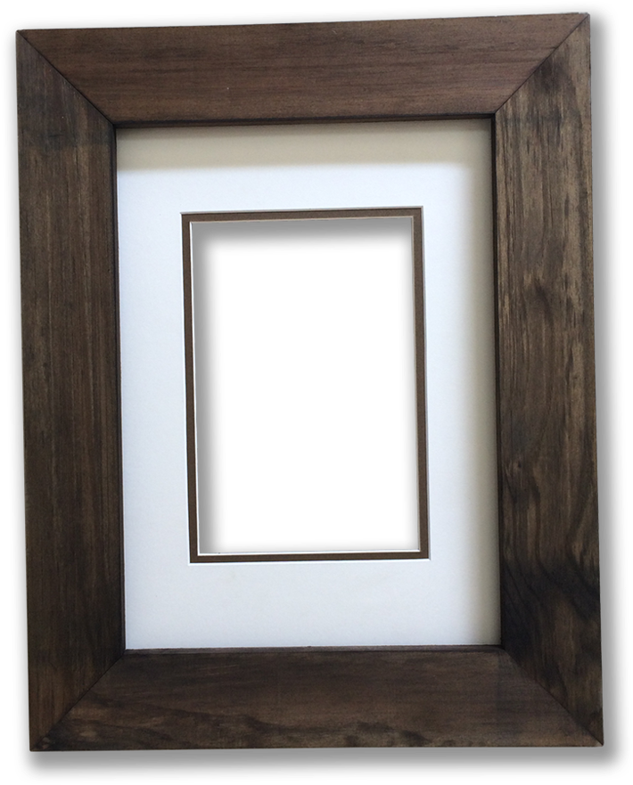 Wooden Frame A5 - Cherry Wall Mirror (900x1057), Png Download