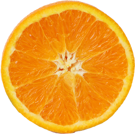 Orange Slice - Orange Fruit (866x650), Png Download