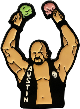 Cold Stone Steve Austin Pin - Stone Cold Steve Austin (600x599), Png Download