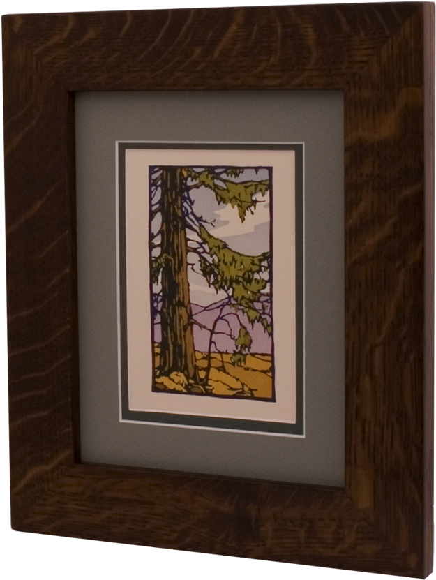 Basic Flat Miter Picture Frame Fm2517 Solid Wood Frames - Picture Frame (900x900), Png Download