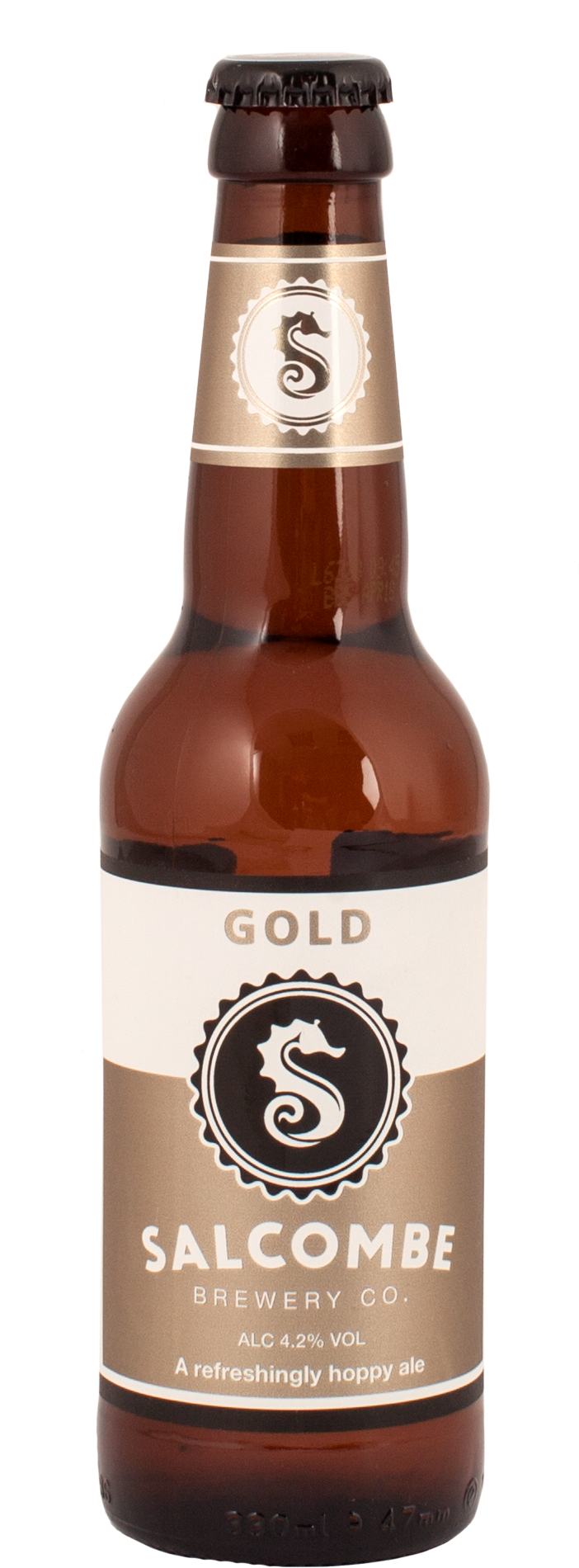 Gold Bottle - Salcombe Brewery Co. (1028x2237), Png Download