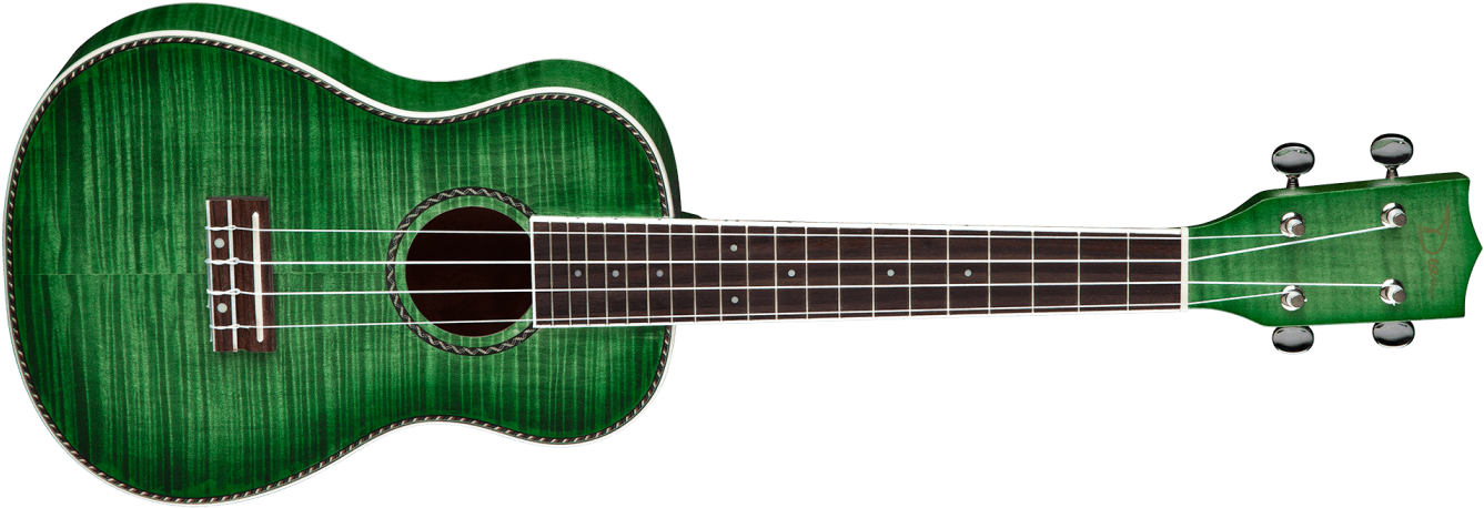 Dean Concert Flame Ukulele Satin Trans Green - Fender Grace Vanderwaal Signature Ukulele (1400x1000), Png Download