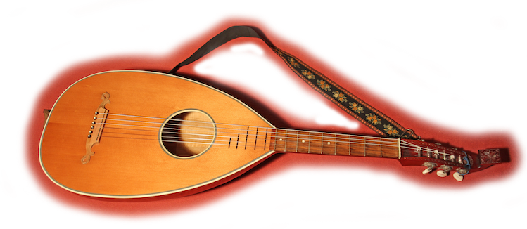 German Lute - Kobza (749x326), Png Download
