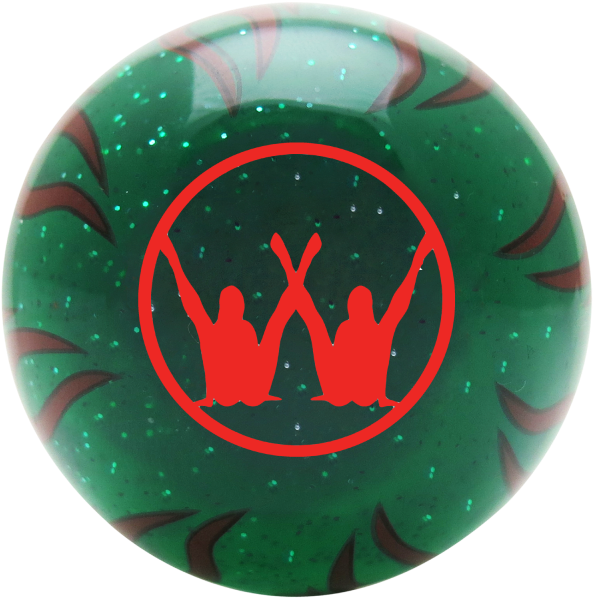 Red Sexy Legswagen Green Flame Metal Flake Shift Knob - American Shifter Ascsnx821 Old Skool Series Translucent (600x600), Png Download